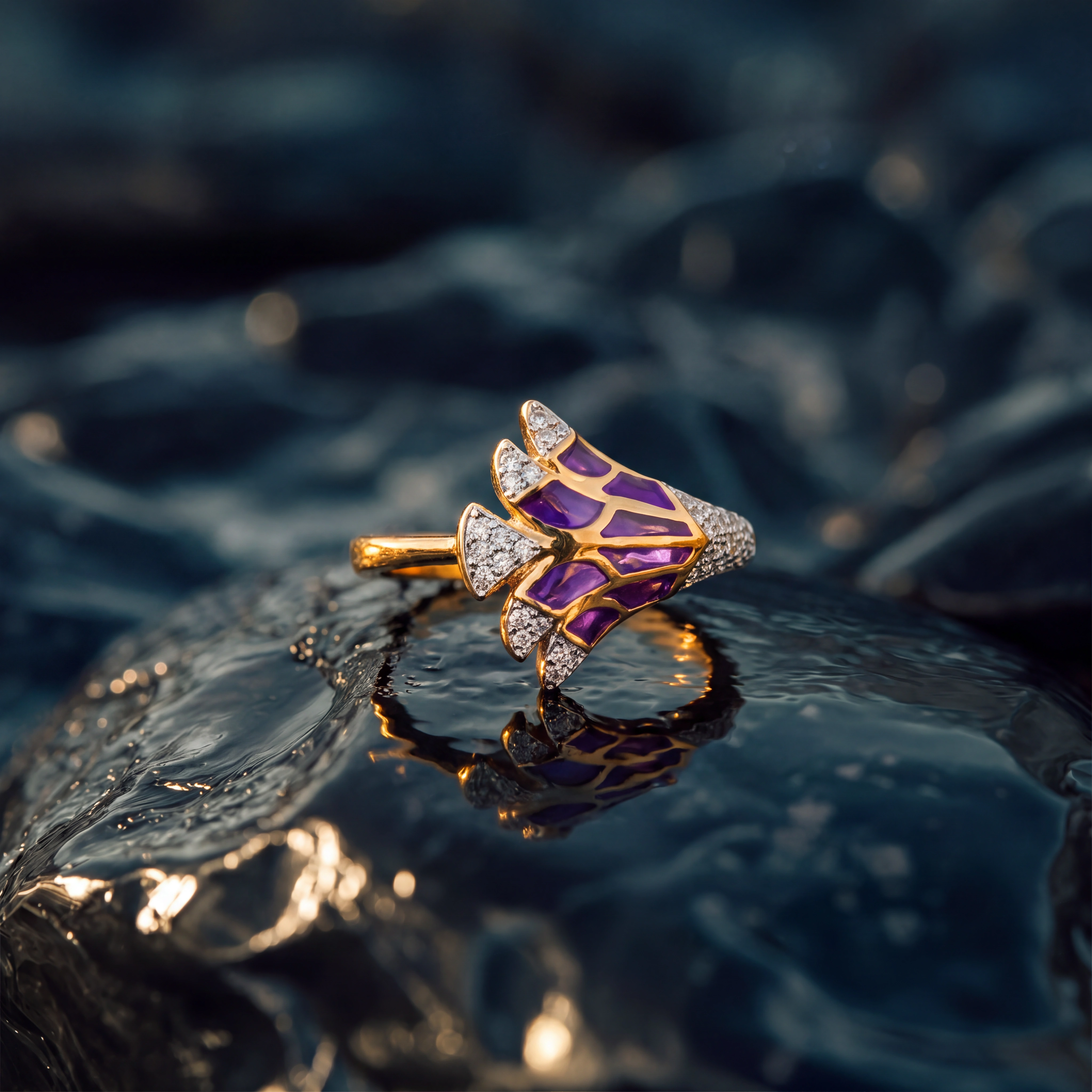 Sculptural ring campaign